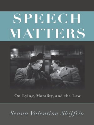 cover image of Speech Matters
